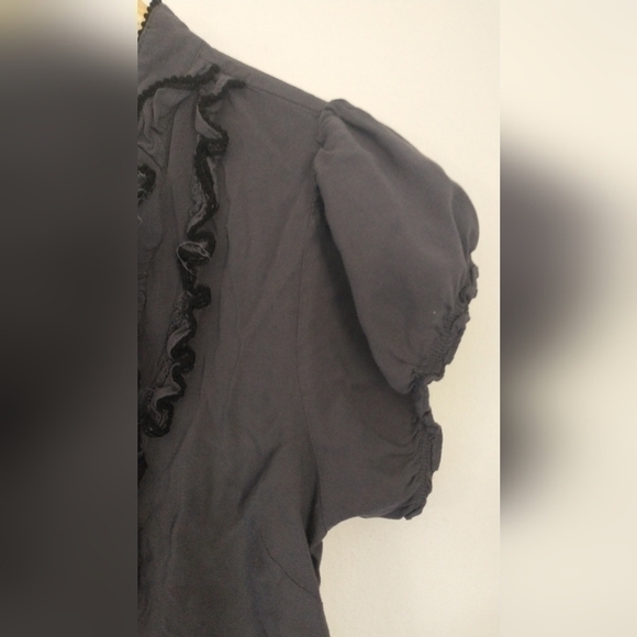 Anthropologie Puff Sleeve 90's Y2K Fairycore Cottagecore Blouse S - Picture 4 of 7